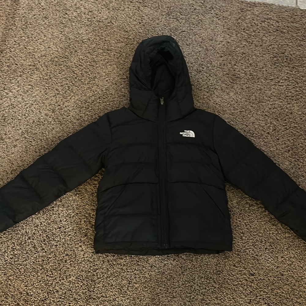 North face black kids coat